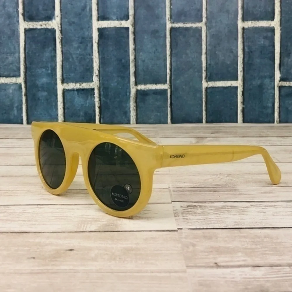 KOMONO Hippolyte Milky Bone Sunglasses NEW